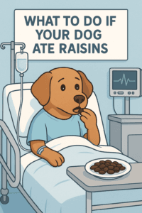 What to do if you dog ate raisin