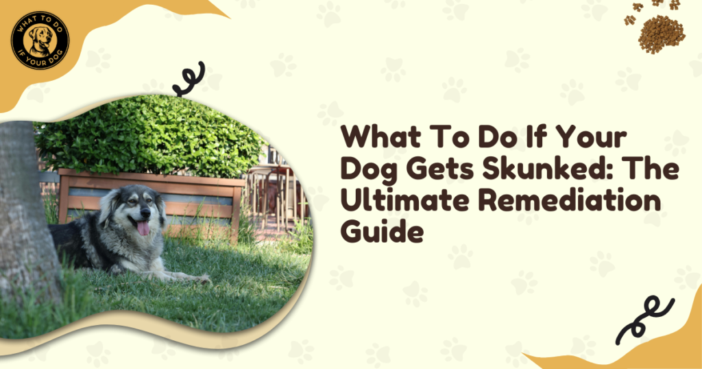 What To Do If Your Dog Gets Skunked: The Ultimate Remediation Guide