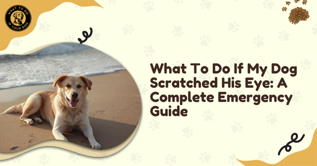 What To Do If My Dog Scratched His Eye: A Complete Emergency Guide