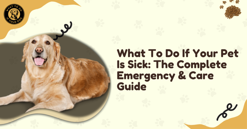 What To Do If Your Pet Is Sick: The Complete Emergency & Care Guide