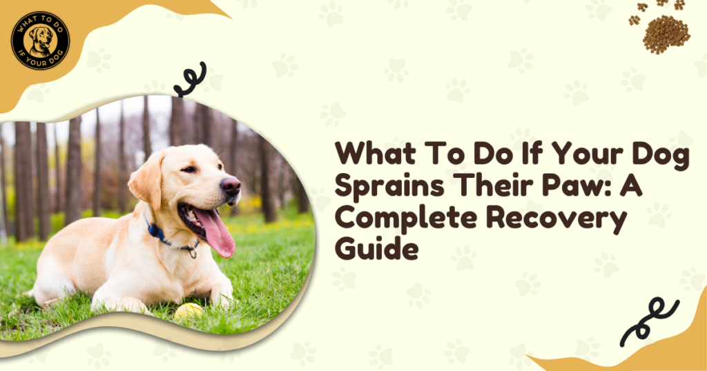 What To Do If Your Dog Sprains Their Paw: A Complete Recovery Guide