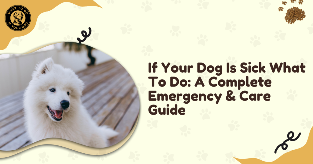 If Your Dog Is Sick What To Do: A Complete Emergency & Care Guide