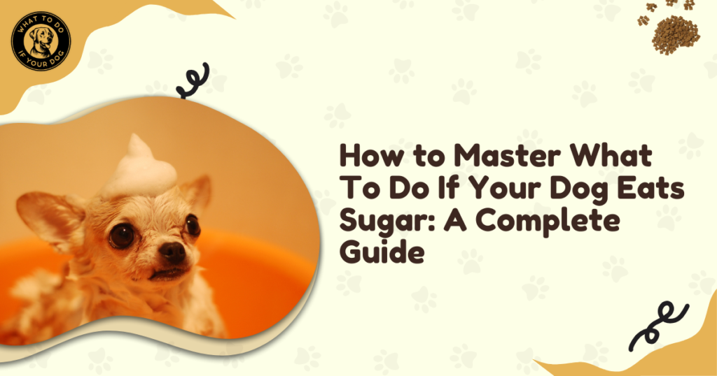 How to Master What To Do If Your Dog Eats Sugar: A Complete Guide